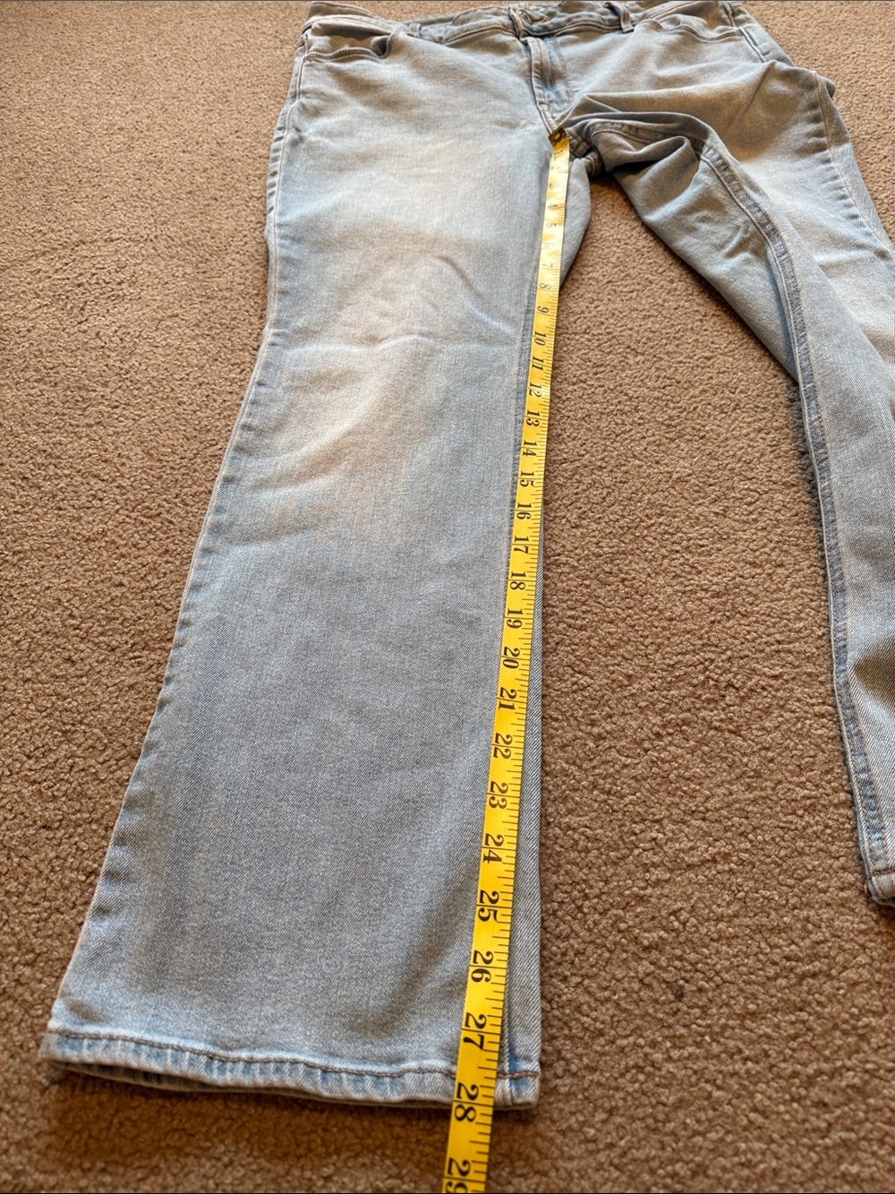 Old Navy Light Wash Wide Leg Jeans - Light Blue Size 14 short - Picture 6 of 6